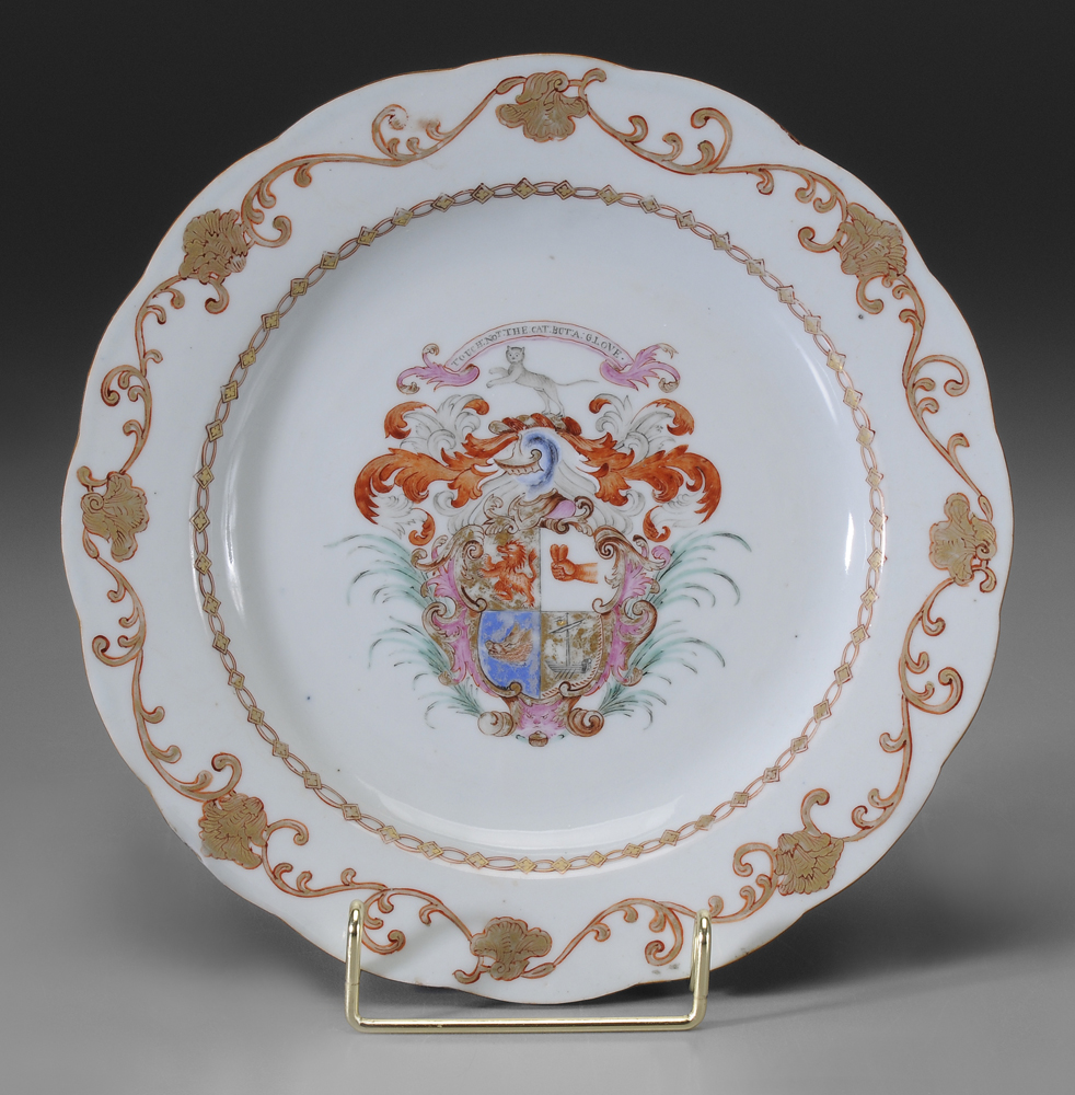 Armorial Export Porcelain Plate