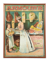 ARMOURS STAR HAMS & BACON SIGN