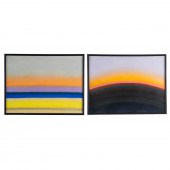 ARNALDO COEN. TWO FRAMED PASTE