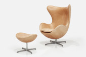 ARNE JACOBSEN, 'EGG' CHAIR + O