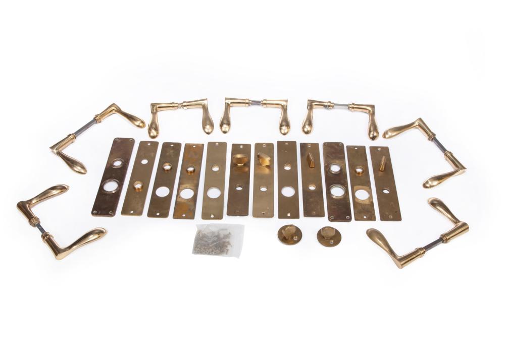 ARNE JACOBSEN-STYLE BRASS "SAS"