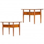 ARNE VODDER, NIGHTSTANDS, PAIR