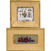 ARNOLD BLANCH, (2) SMALL OILS