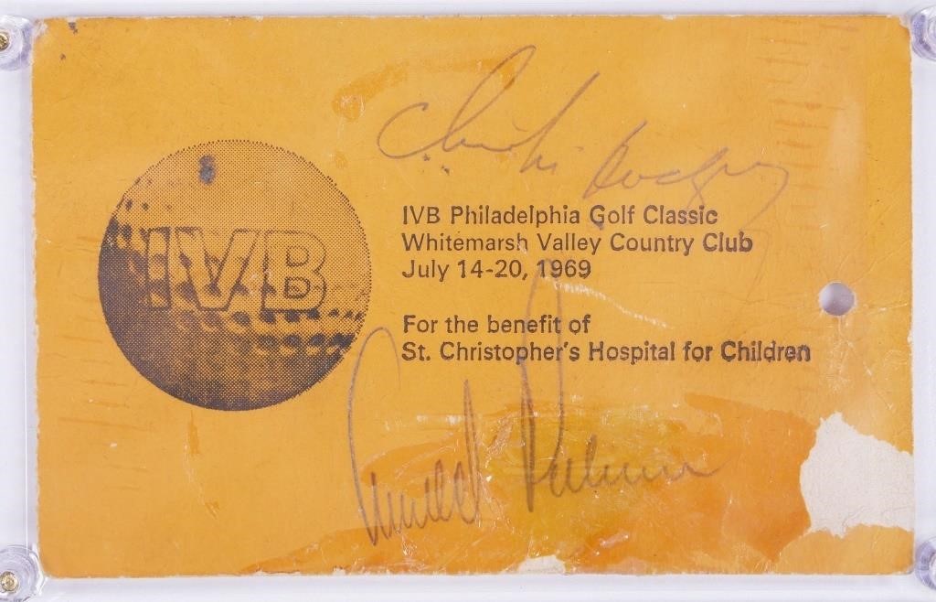 ARNOLD PALMER & CHI CHI SIGNED GOLF