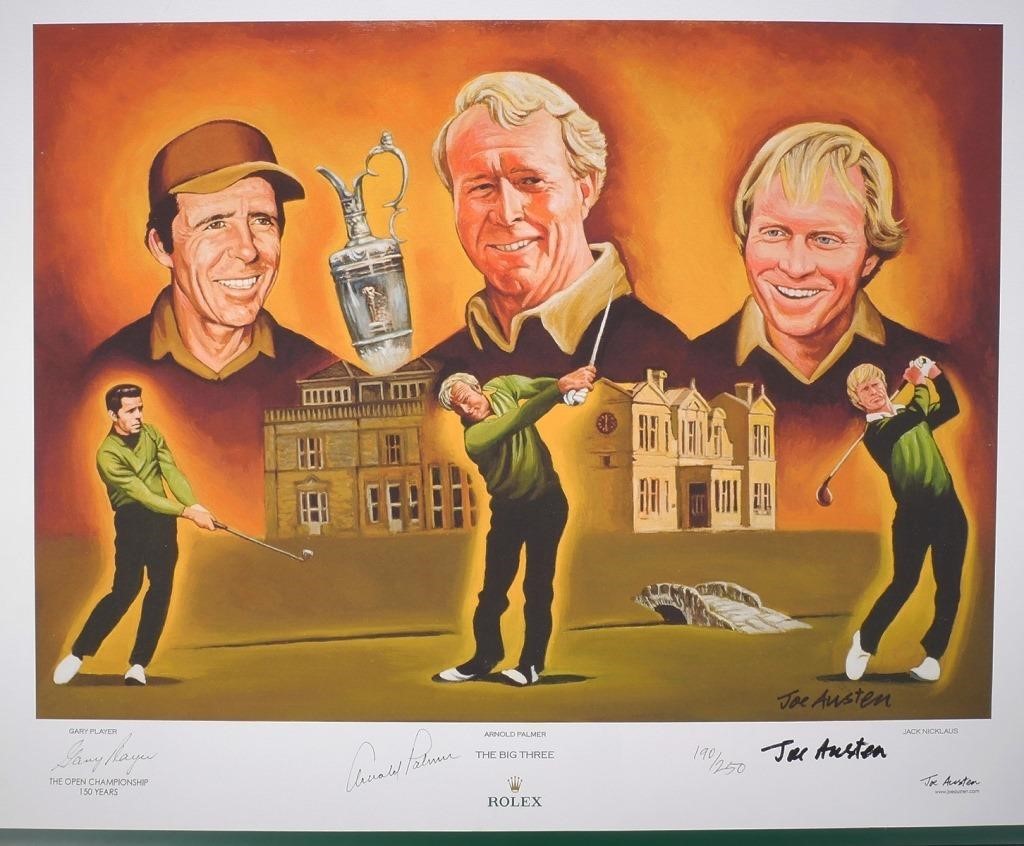 ARNOLD PALMER GARY PLAYER SIGNED