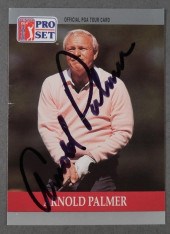 ARNOLD PALMER SIGNED 1990 PRO