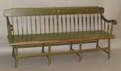 ARROW BACK SETTEEca. 1860; in