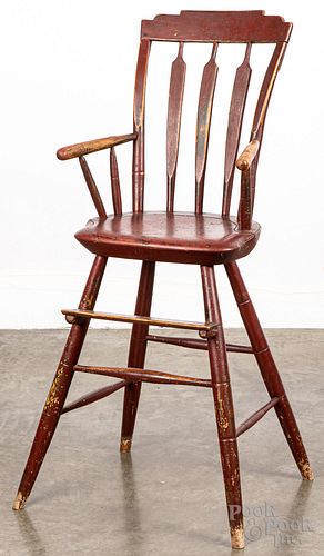 ARROWBACK HIGHCHAIR, 19TH