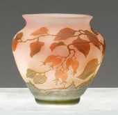 Arsall cameo glass vase, pale