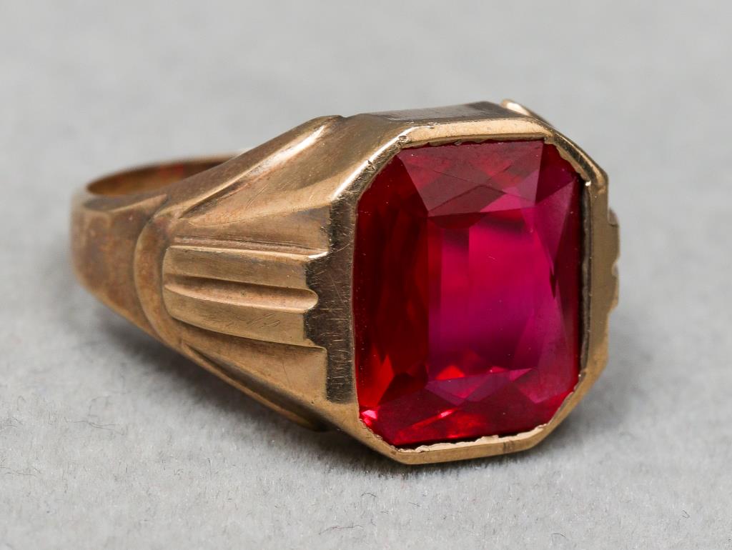 ART DECO 10K YELLOW GOLD