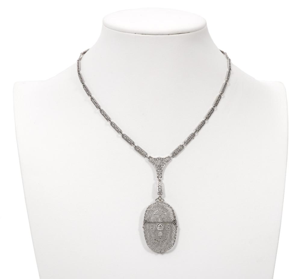ART DECO 14K GOLD & DIAMOND
