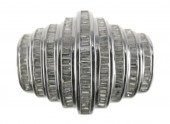ART DECO 14K WHITE GOLD DIAMON