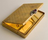 ART DECO 9CT YELLOW GOLD FACIA