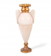 ART DECO ALABASTER AND GILTWOO