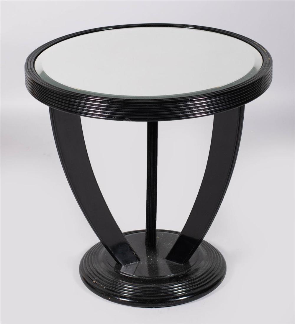 ART DECO BLACK LACQUER OCCASIONAL