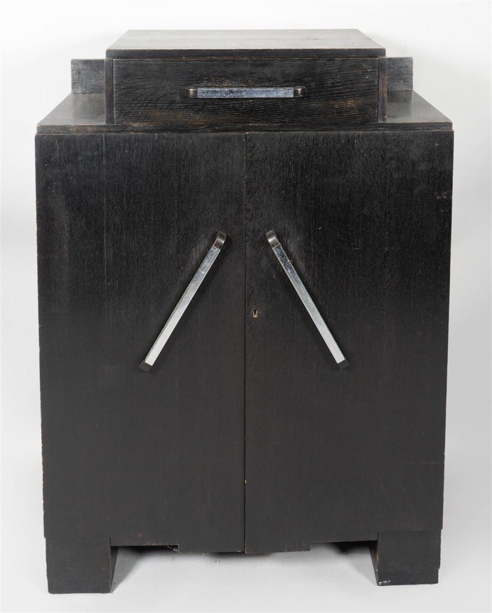 ART DECO BLACK PAINTED SIDE