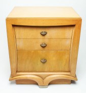 ART DECO BLONDE TWO DRAWER NIG