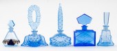ART DECO BLUE CUT CRYSTAL PERF