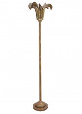 ART DECO BRASS PALM TREE FLOOR