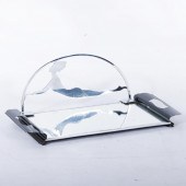 ART DECO BRITISH MIRRORED GLAS