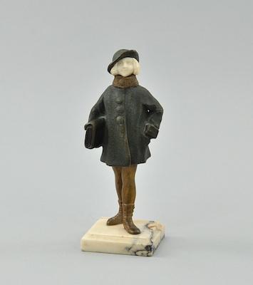 Art Deco Bronze Figure by S.