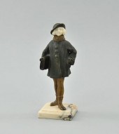 Art Deco Bronze Figure by S. B