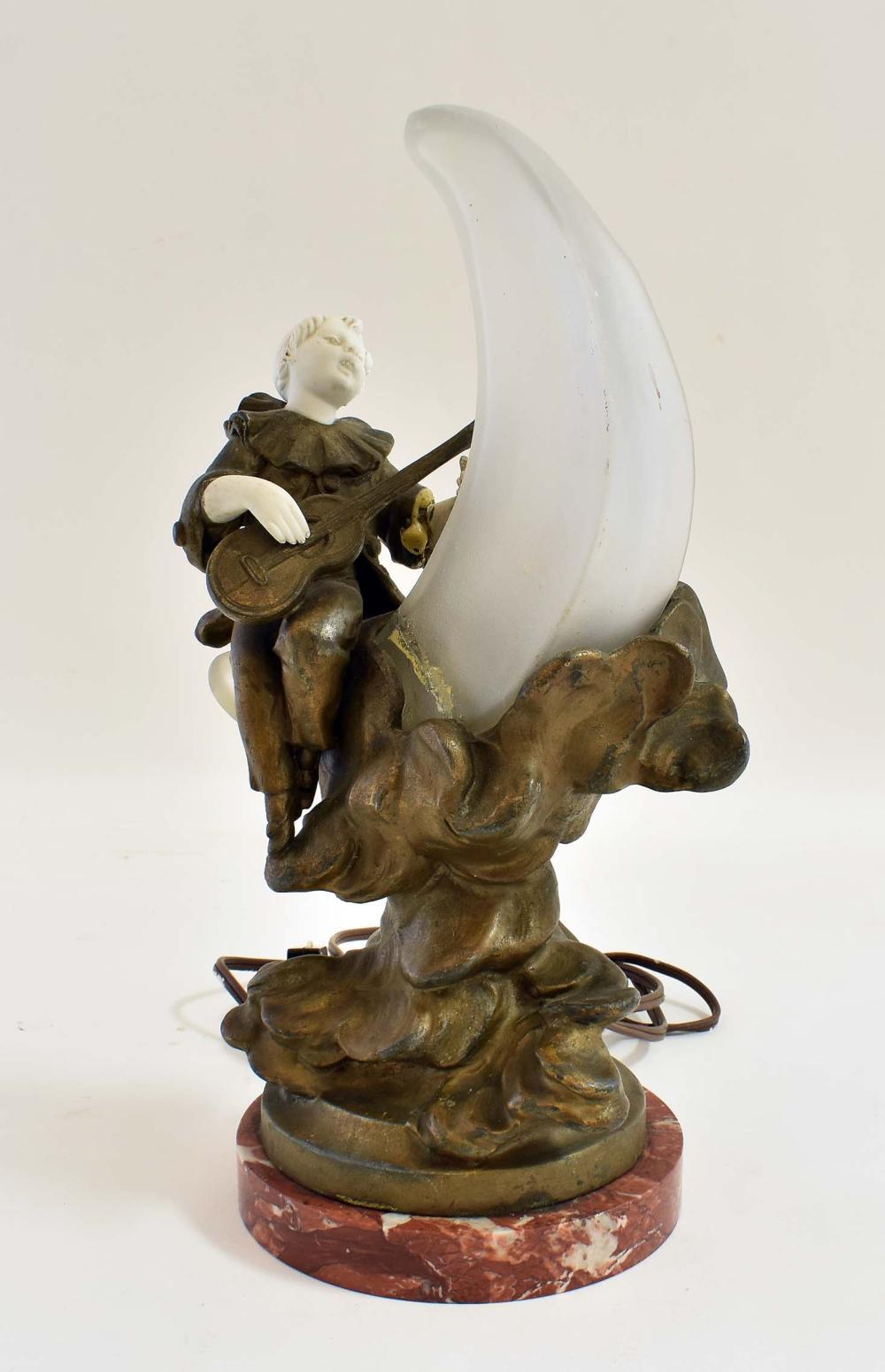 ART DECO BRONZE, GLASS &