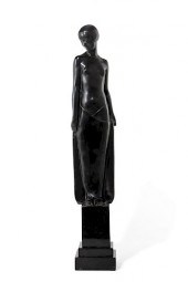 ART DECO BRONZE MODEL OF A WOM
