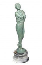 Art Deco bronze of a dancer, p