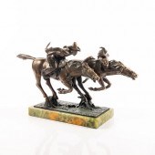 ART DECO BRONZE SCULPTURE, HOR