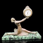 ART DECO BRONZE SCULPTURE MANT