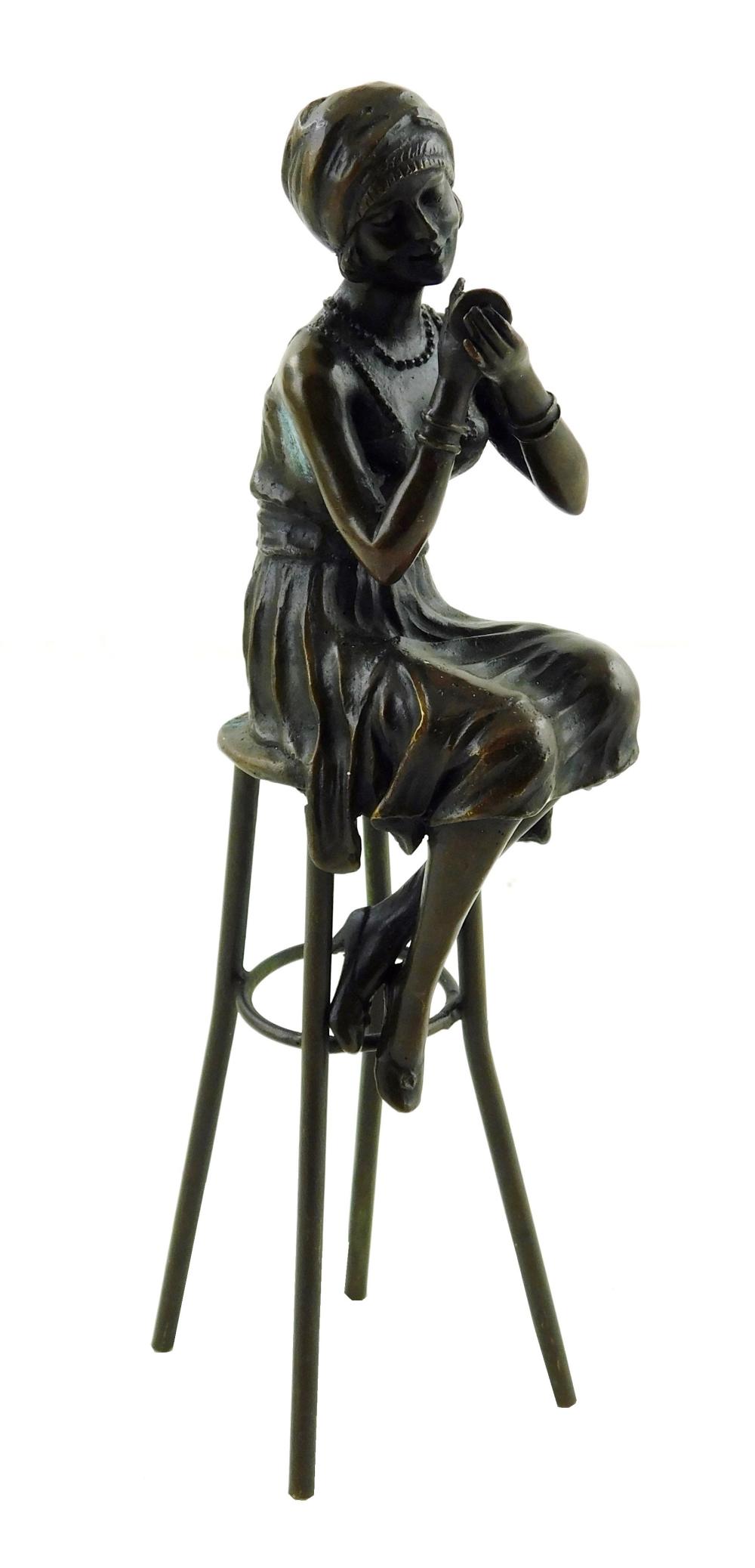 ART DECO BRONZE SCULPTURE OF