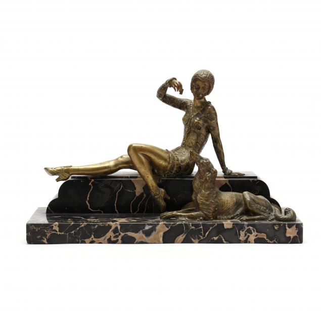 ART DECO BRONZE SCULPTURE OF A
