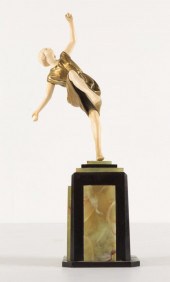 ART DECO  BRONZE STATUE DIMITR