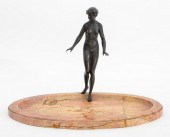 ART DECO BRONZE VENUS ON MARBL