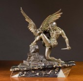ART DECO BRONZED SPELTER SCULP