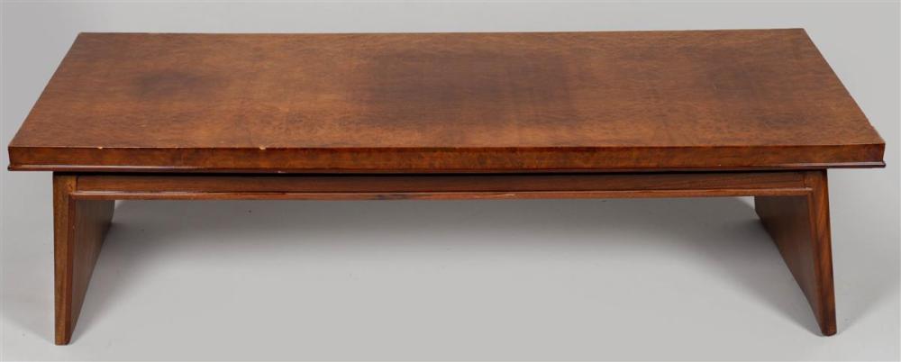 ART DECO BURL WALNUT COFFEE