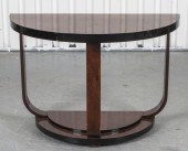 ART DECO BURLWOOD CONSOLE TABL