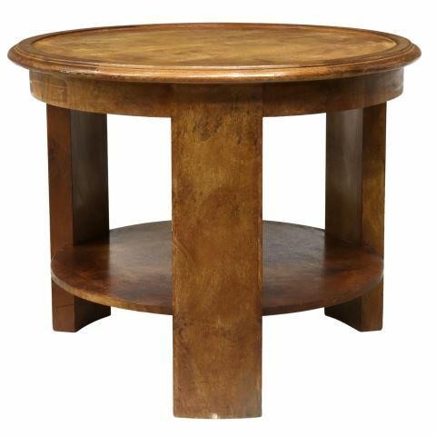 ART DECO BURLWOOD ROUND SOFA