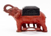 ART DECO CAST IRON ELEPHANT CI