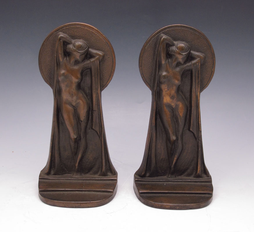 ART DECO CAST IRON FIGURAL NUDE