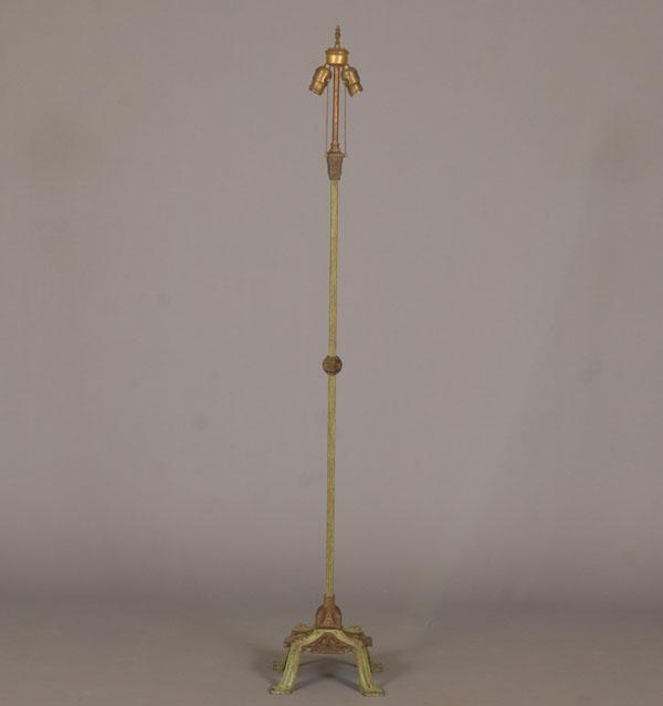 Art Deco cast iron floor lamp