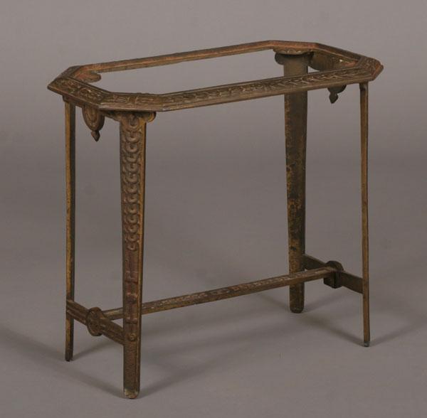 Art Deco cast iron table with