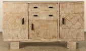 ART DECO CERUSED OAK SIDEBOARD