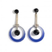 ART DECO, CHALCEDONY, ONYX, DI