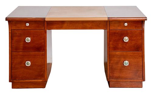 ART DECO CHERRYWOOD KNEEHOLE