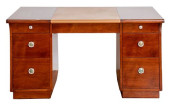ART DECO CHERRYWOOD KNEEHOLE D
