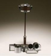 Art Deco chrome and aluminum a