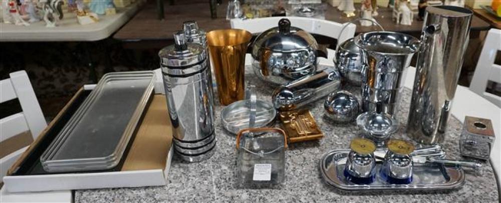 ART DECO CHROME COCKTAIL SHAKERS