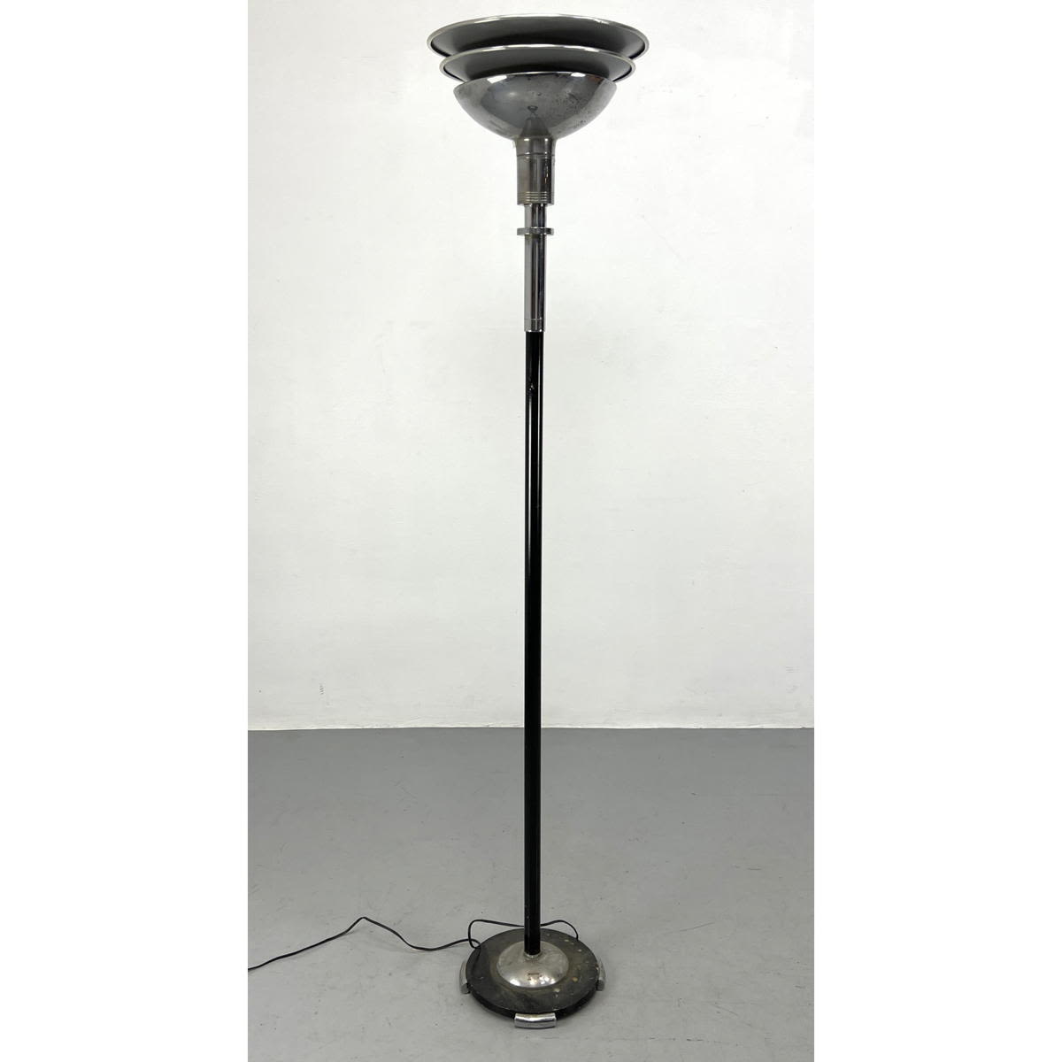 Art Deco Chrome Floor Lamp.